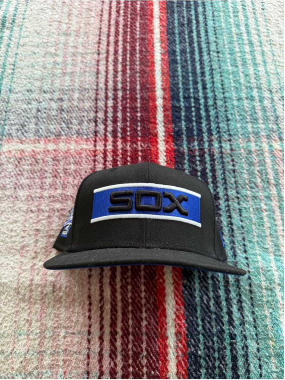 Men's New Era Black & Blue Chicago White Sox ‘83 All Star Fitted Hat 7 1/2